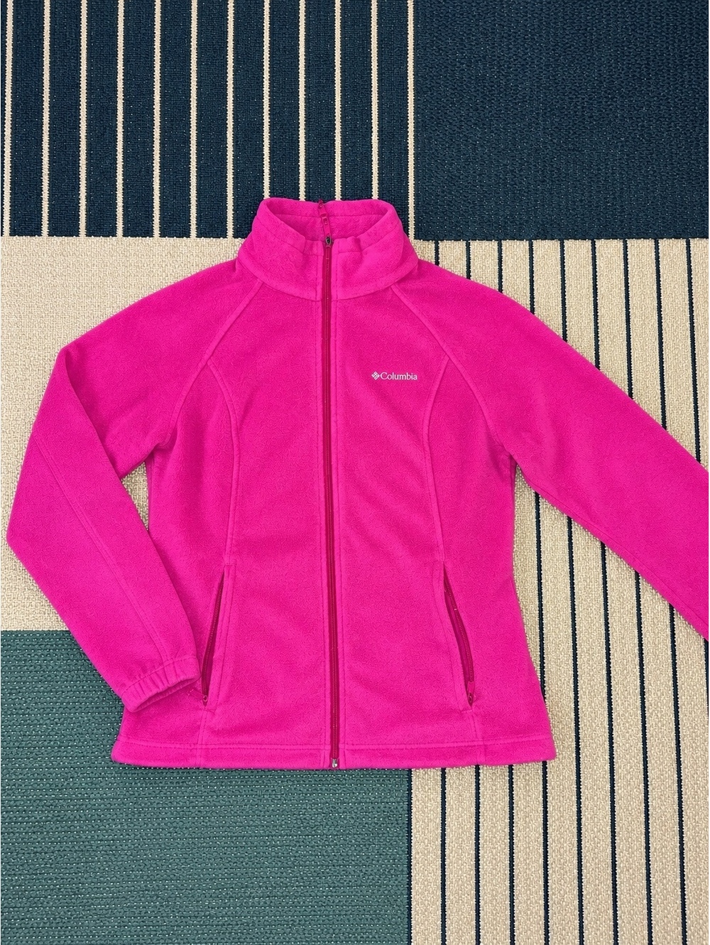 Columbia Women’s Pink Full Zip Fleece Jacket Size L
